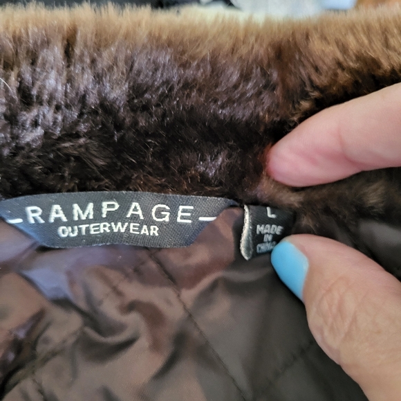 Rampage Outerwear - Brown Zip up Cotton & Nylon Jacket - (L) - Picture 7 of 7
